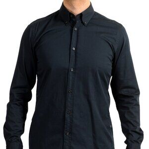 Hugo Boss Men's "Ellisoe" Black Long Sleeve Casual Shirt US M IT 50
